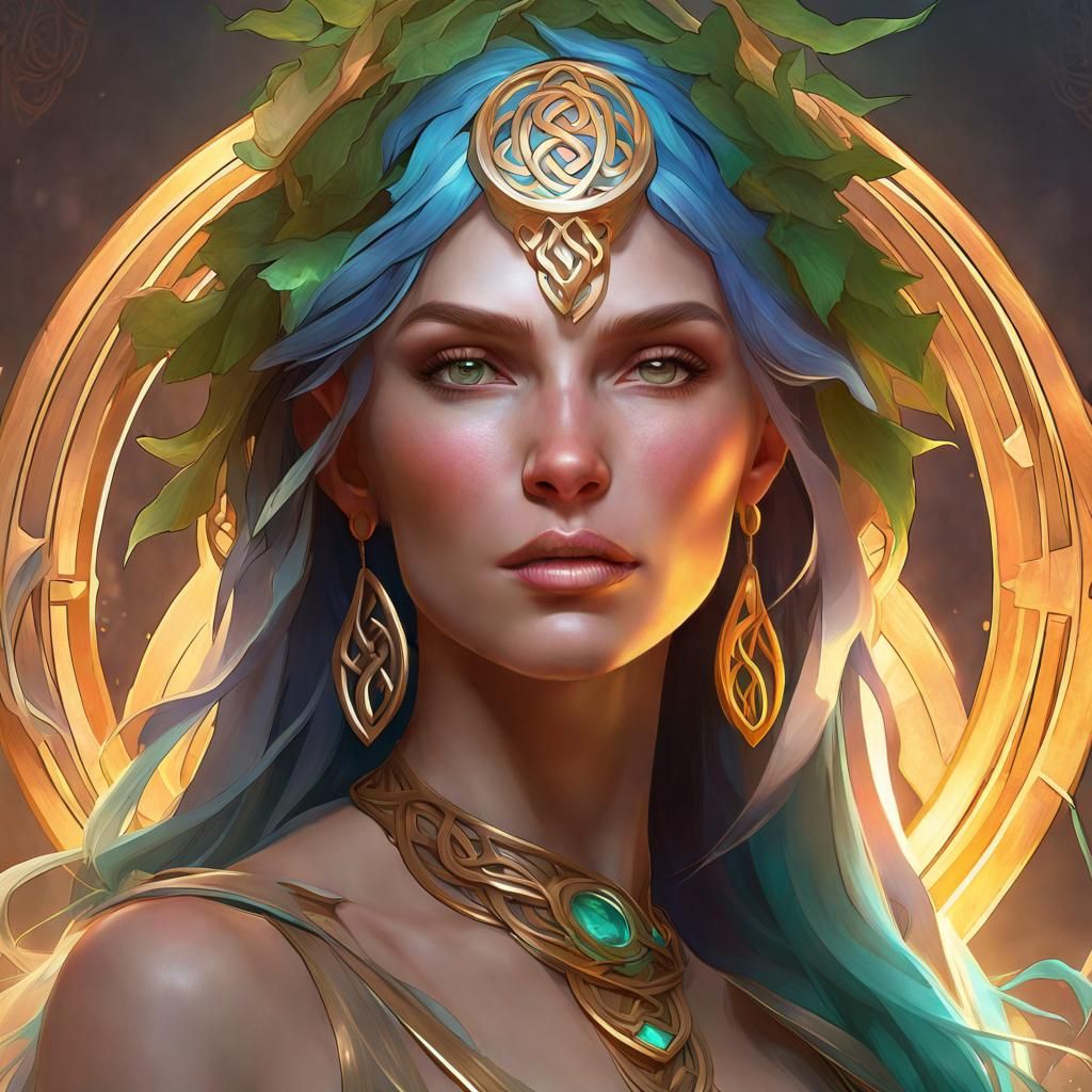 The Celtic Goddess Danu - AI Generated Artwork - NightCafe Creator