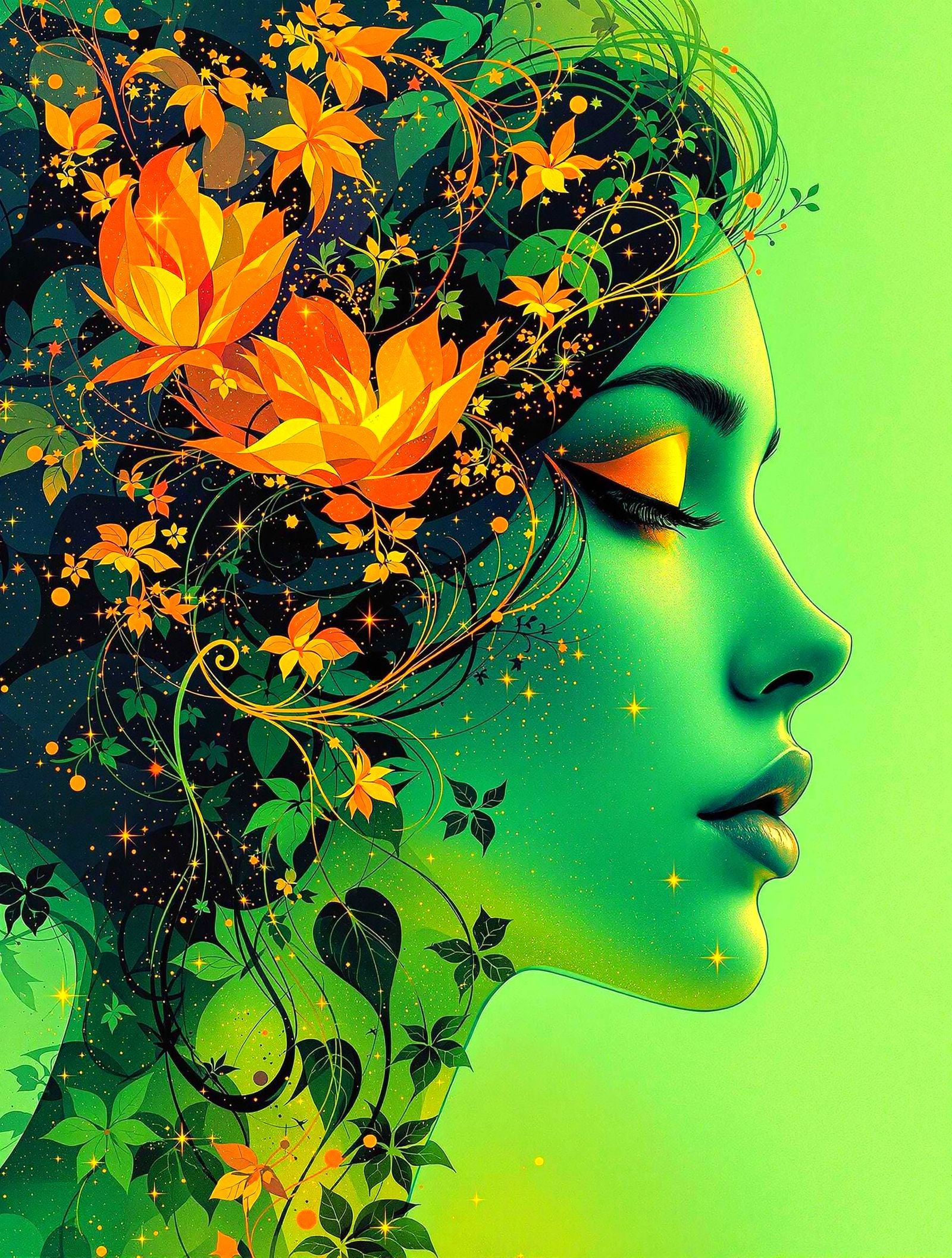 Neon summer  by @Edana