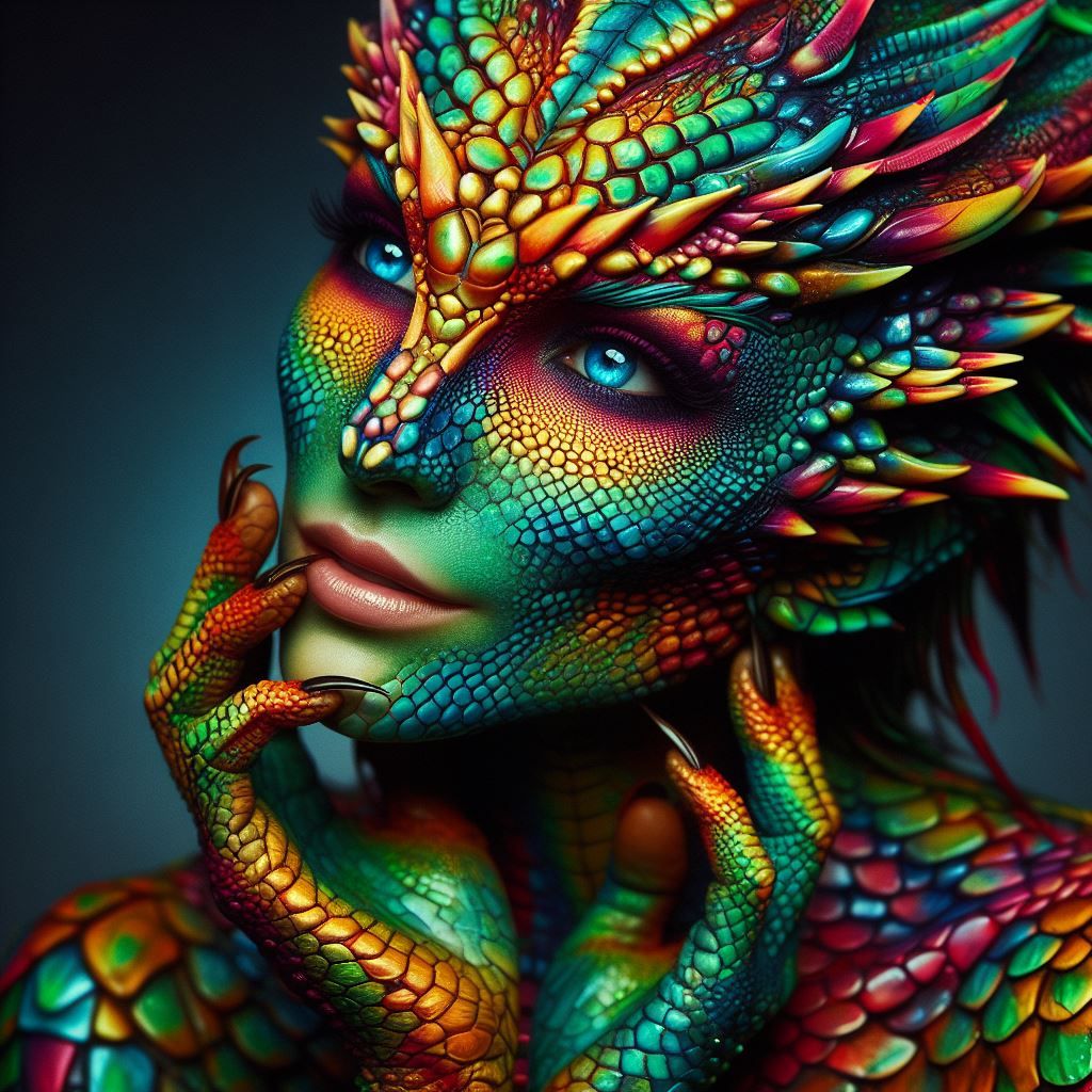 make-up reptilien