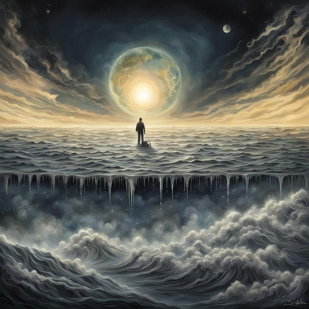 Horizon crying the tears he left behind so long ago