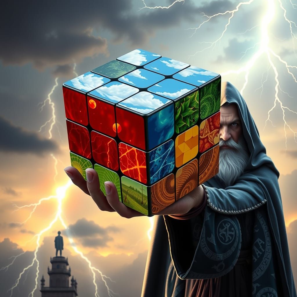 Behold! The mystical cube of power!  by @James the Flame Sorcerer 