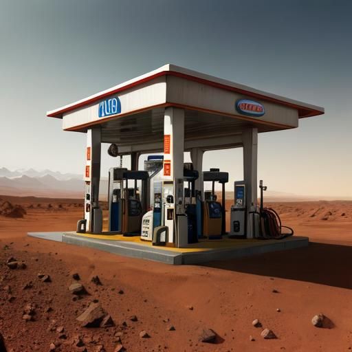 Gas station on Mars