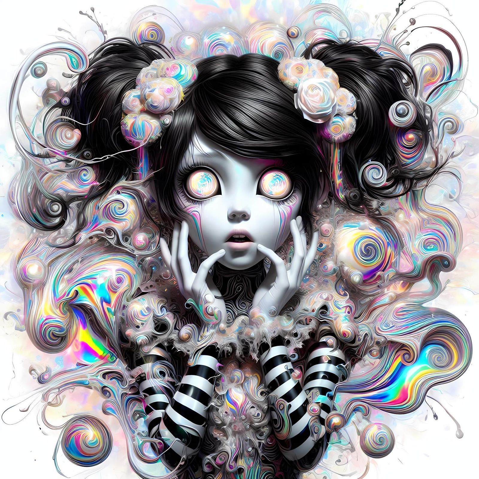 Did the colors explode, or was it my mind unraveling in their wake?  by @Catroline