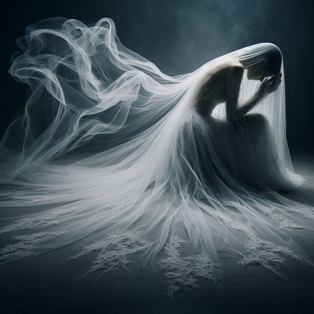 Grieving ghost bride
