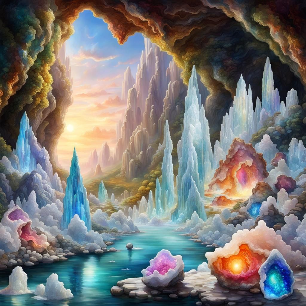 Crystal Cave  by @Cyan Skye