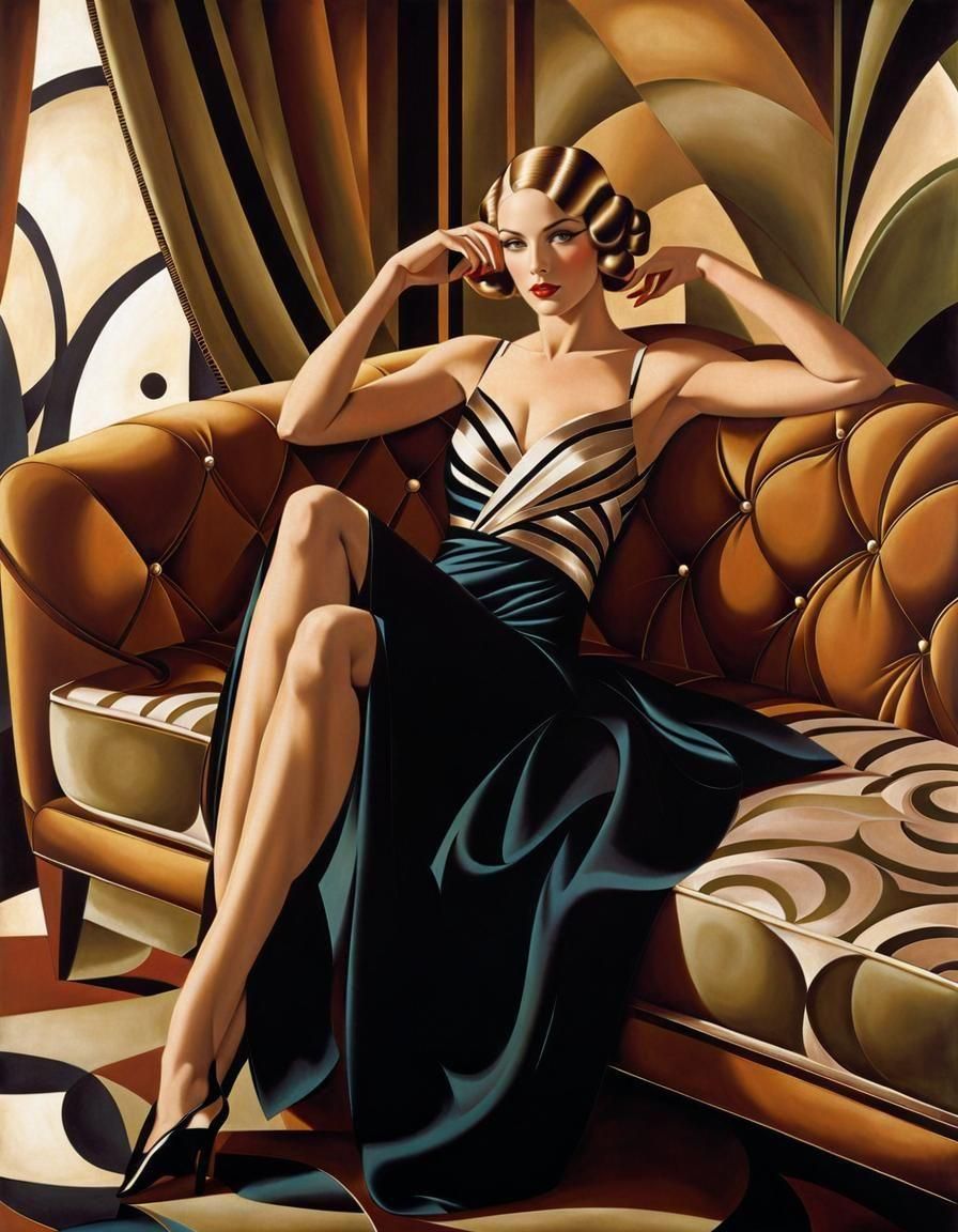 Art-deco lounging