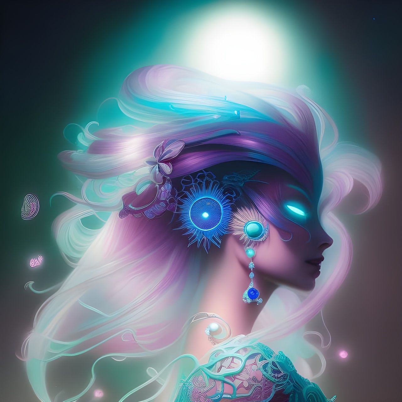 Queen of The Deep Sea  by @Riss