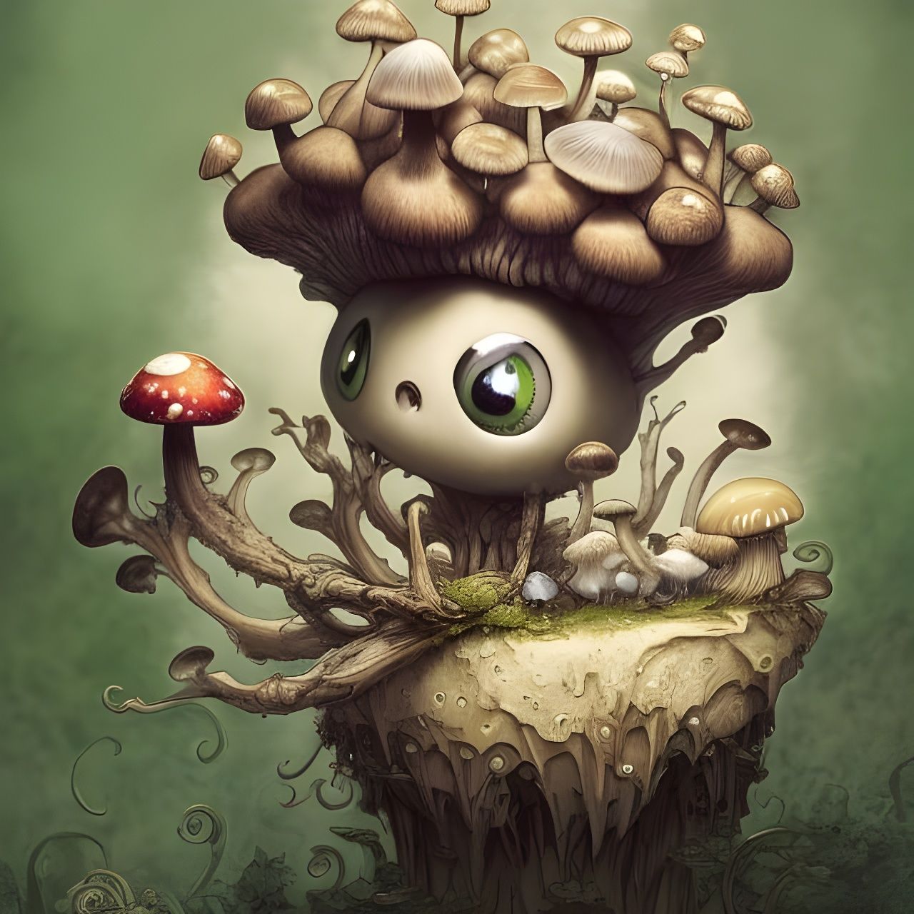 Feywild creatures - Mushy - AI Generated Artwork - NightCafe Creator