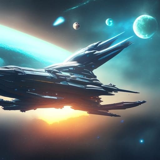 Sanusar Orbital Defense Platform - AI Generated Artwork - NightCafe Creator