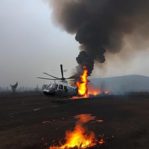 Bell 412 Helicopter Crash in Foggy Pir Davood
