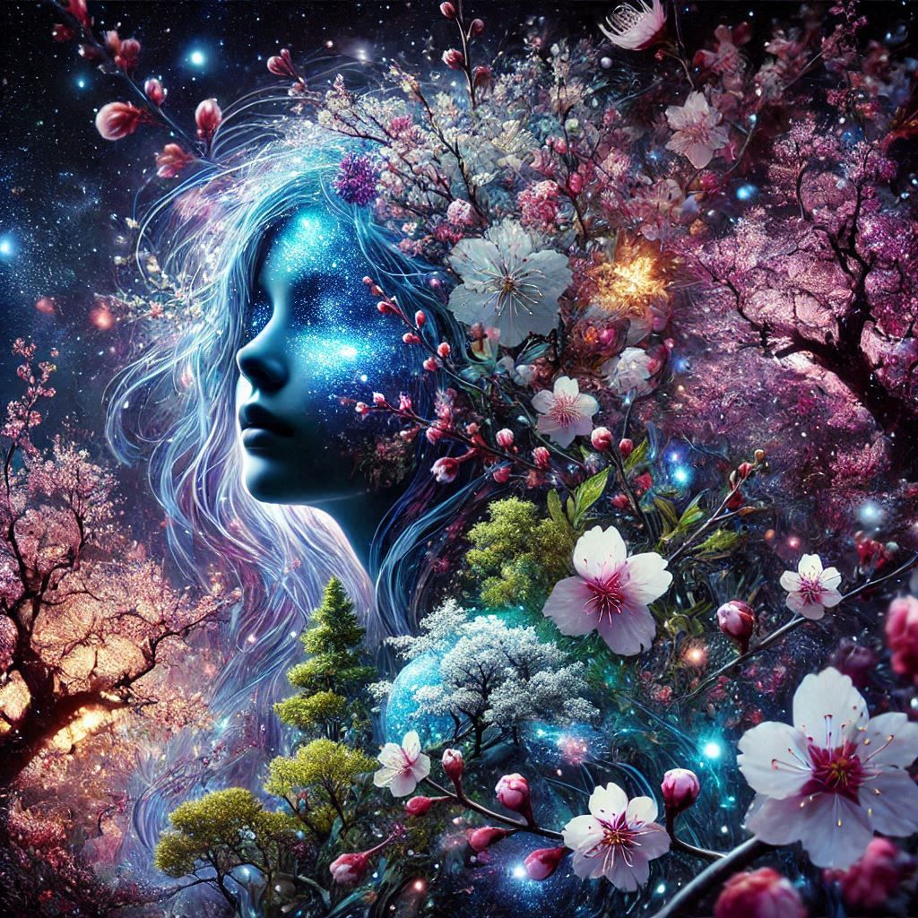 Double exposure portrait