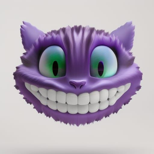  Cheshire Cat “We’re all a little mad here” emoji  by @Arcarels