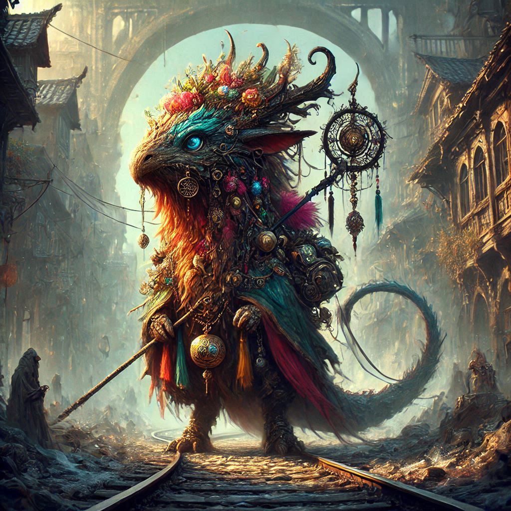 adorable fairy-tale fantasy creature portrait..