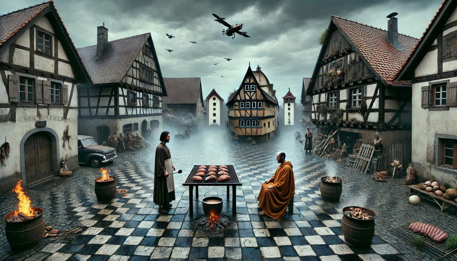 Unlikely friends: Vegan monk - Barbecue pitmaster