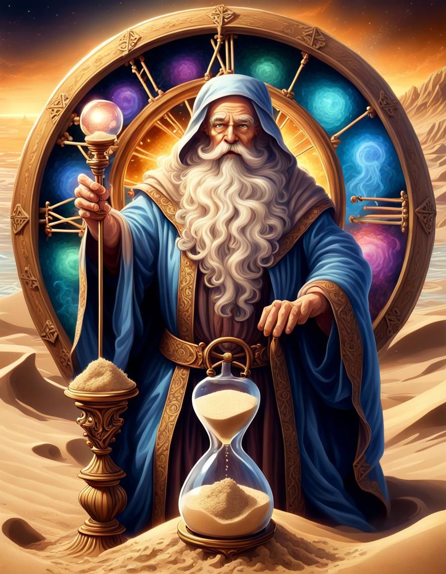Father Time and the Sands of Time  by @Danielle Miron