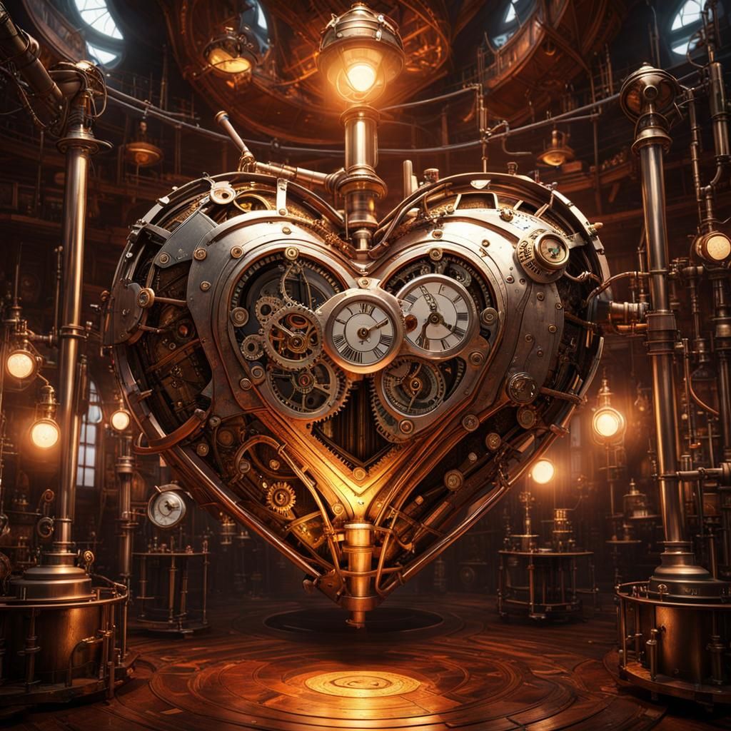 Clockwork heart  by @Somei