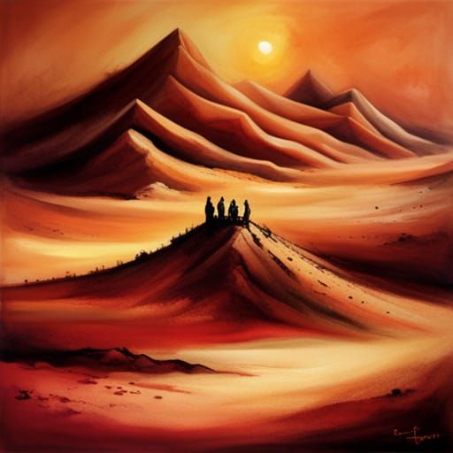 Desert sunrise in china by Stephan gammell