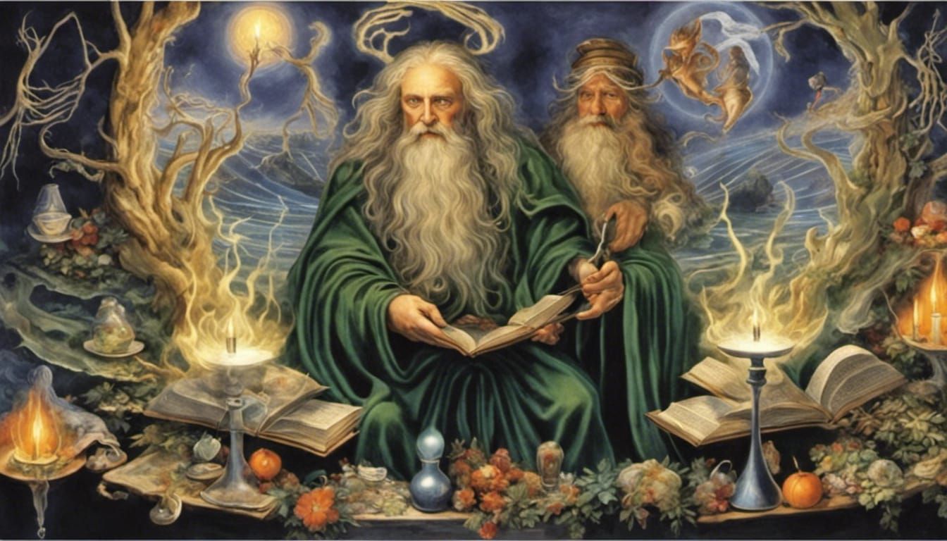 Advent of man, it began; non belief in magic, To most was na...