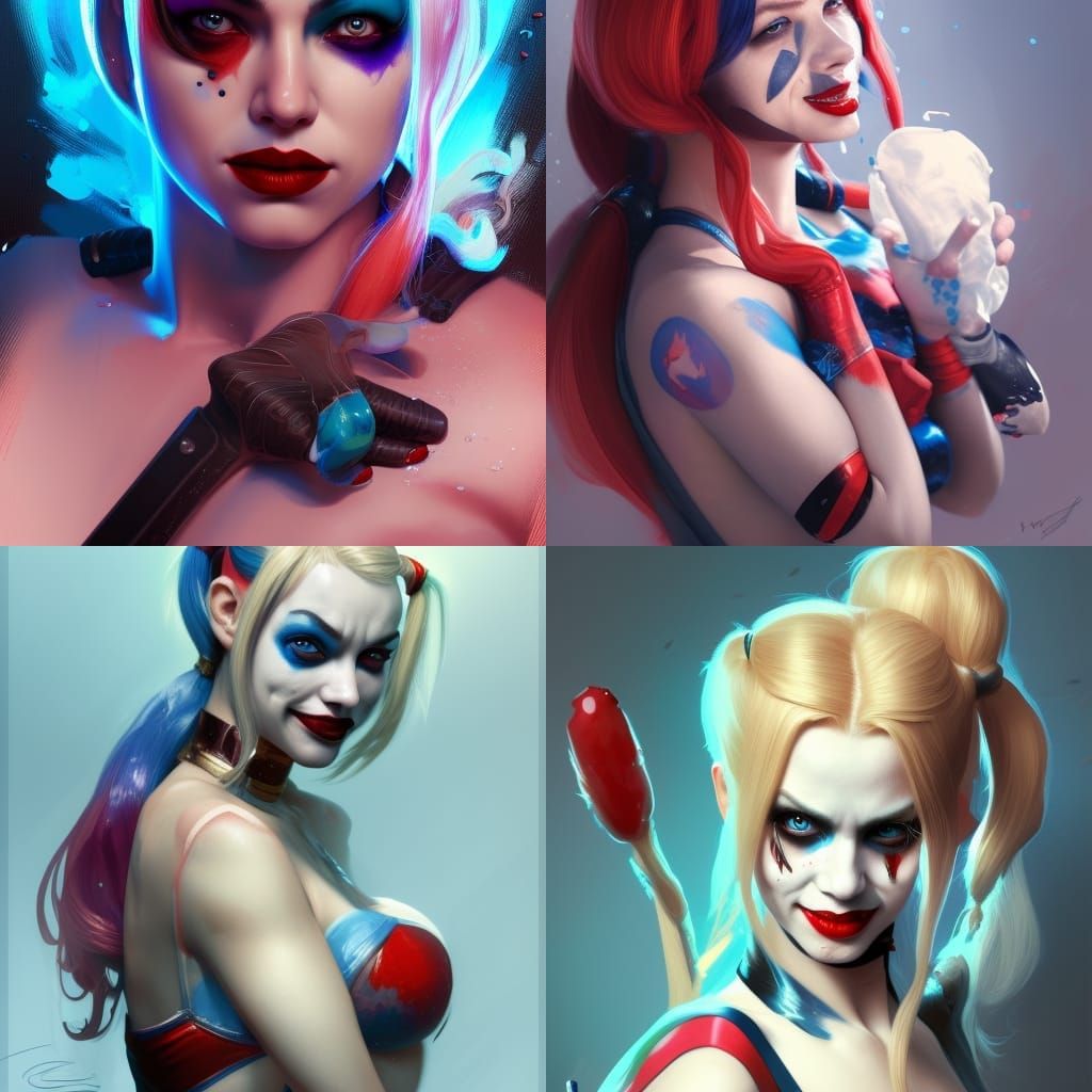 hottest harley quinn pool