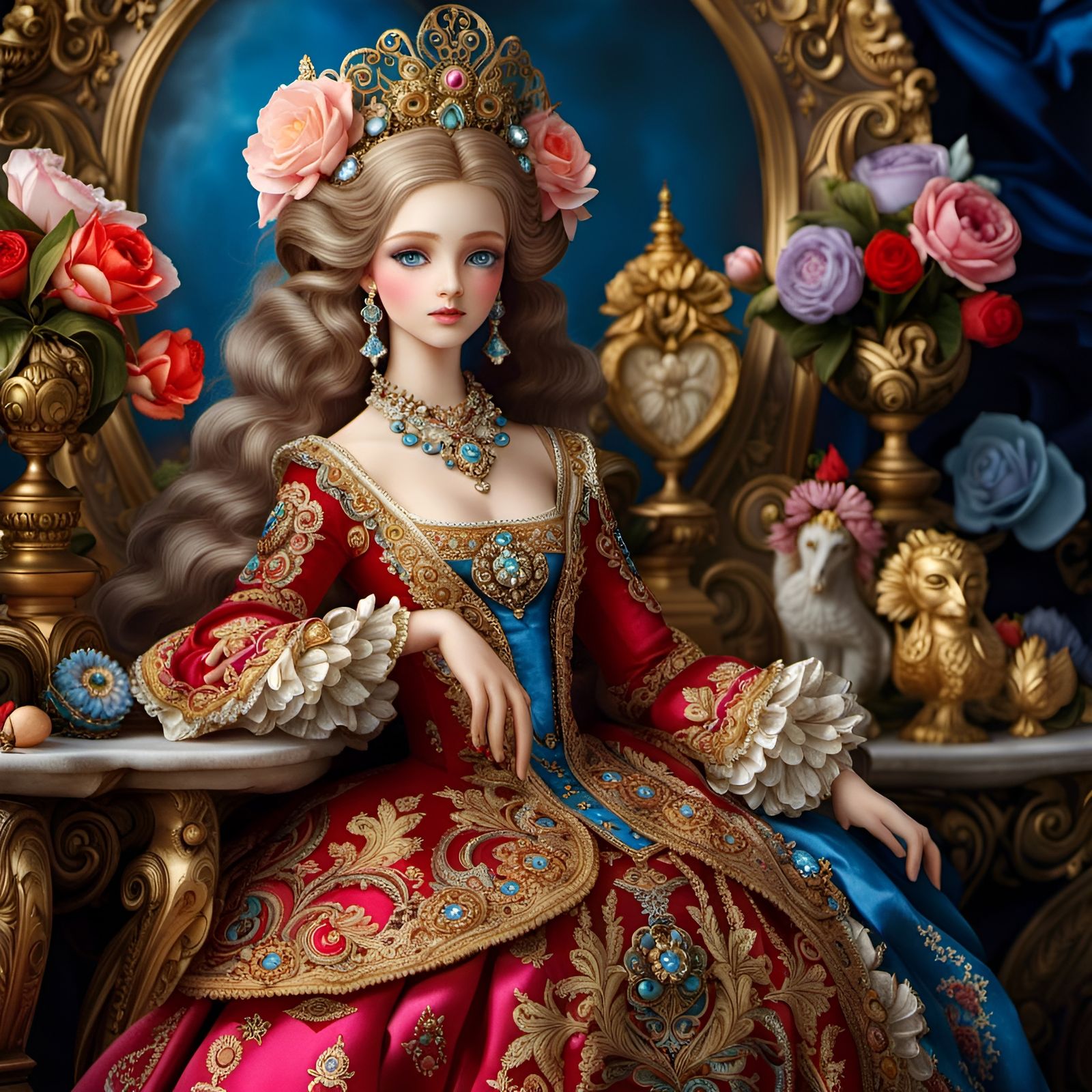 The Doll-Princess in Maximalist Style  by @Jane77755