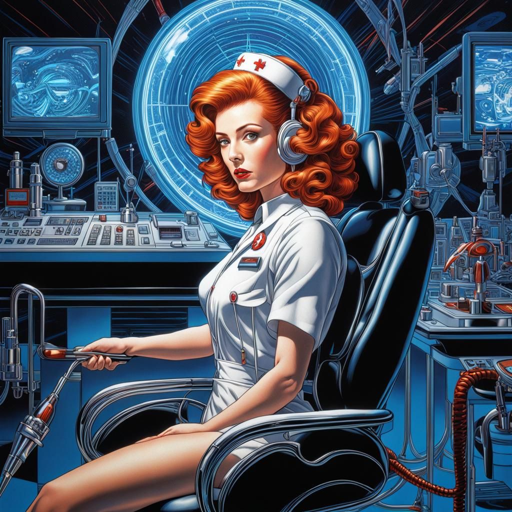 I still don't understand what this nurse is doing!! - AI Generated