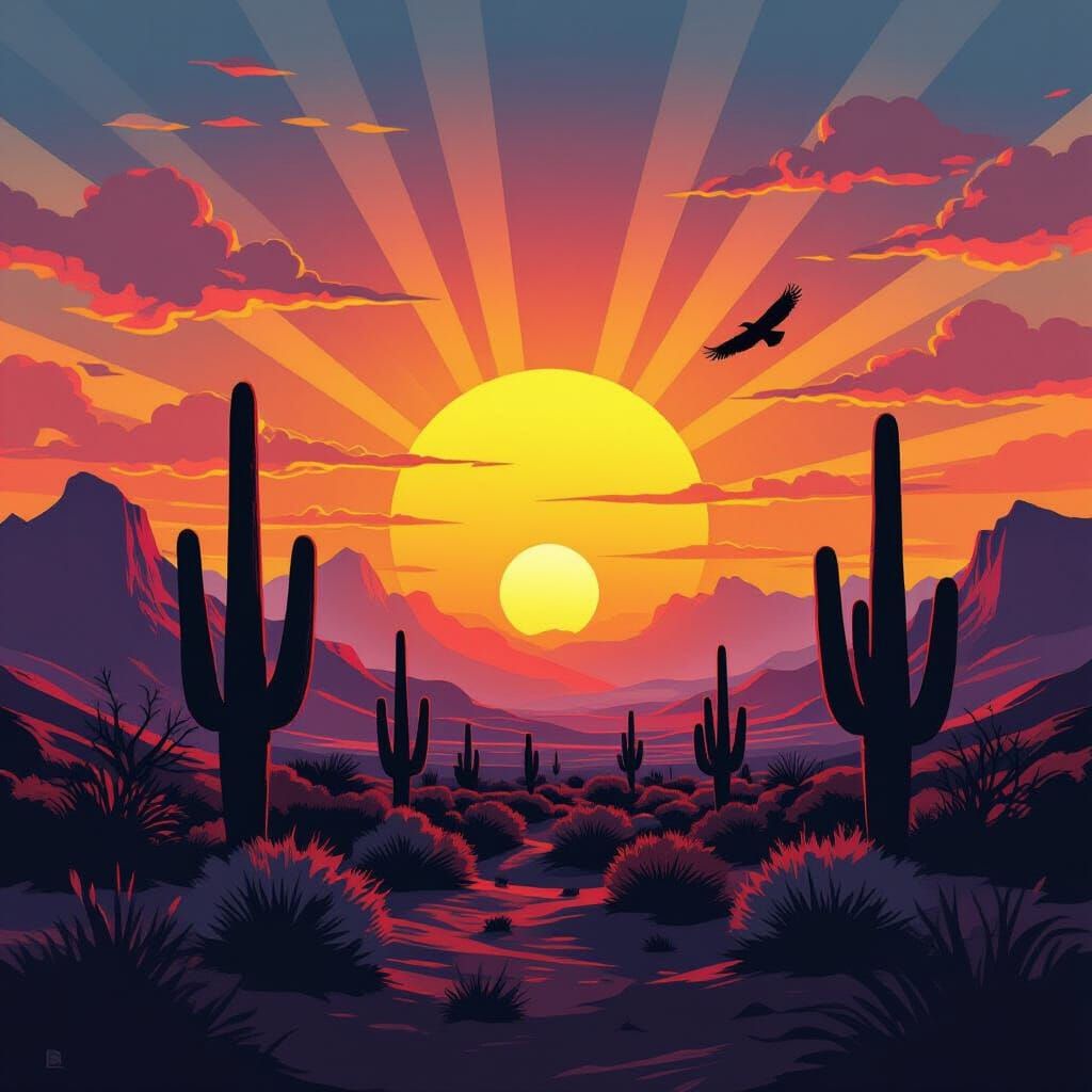 Gaze of the Desert Sun