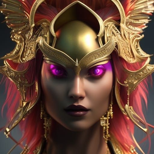 Enchanted gold helmet