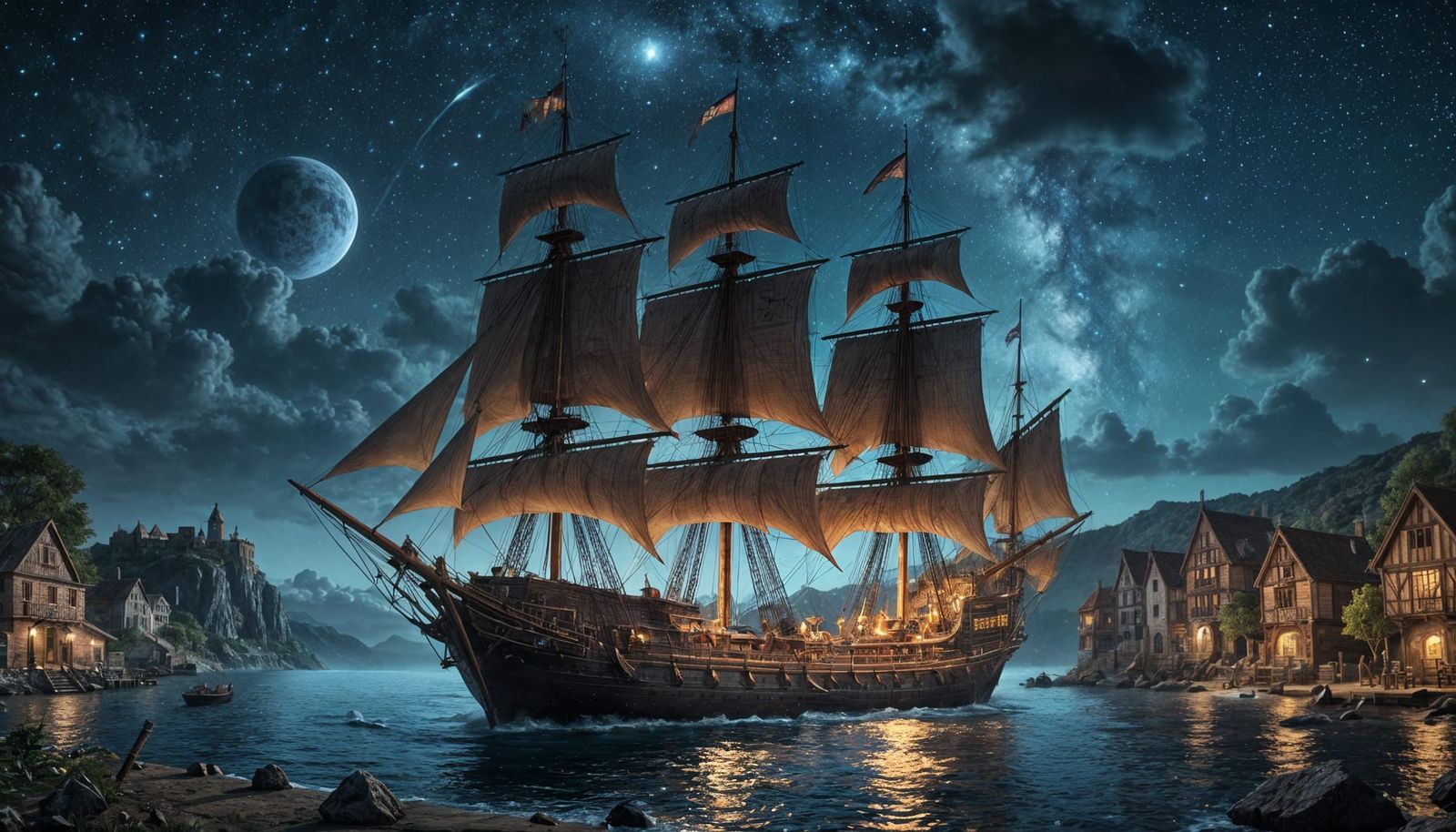 night moorings  by @Davy Jay