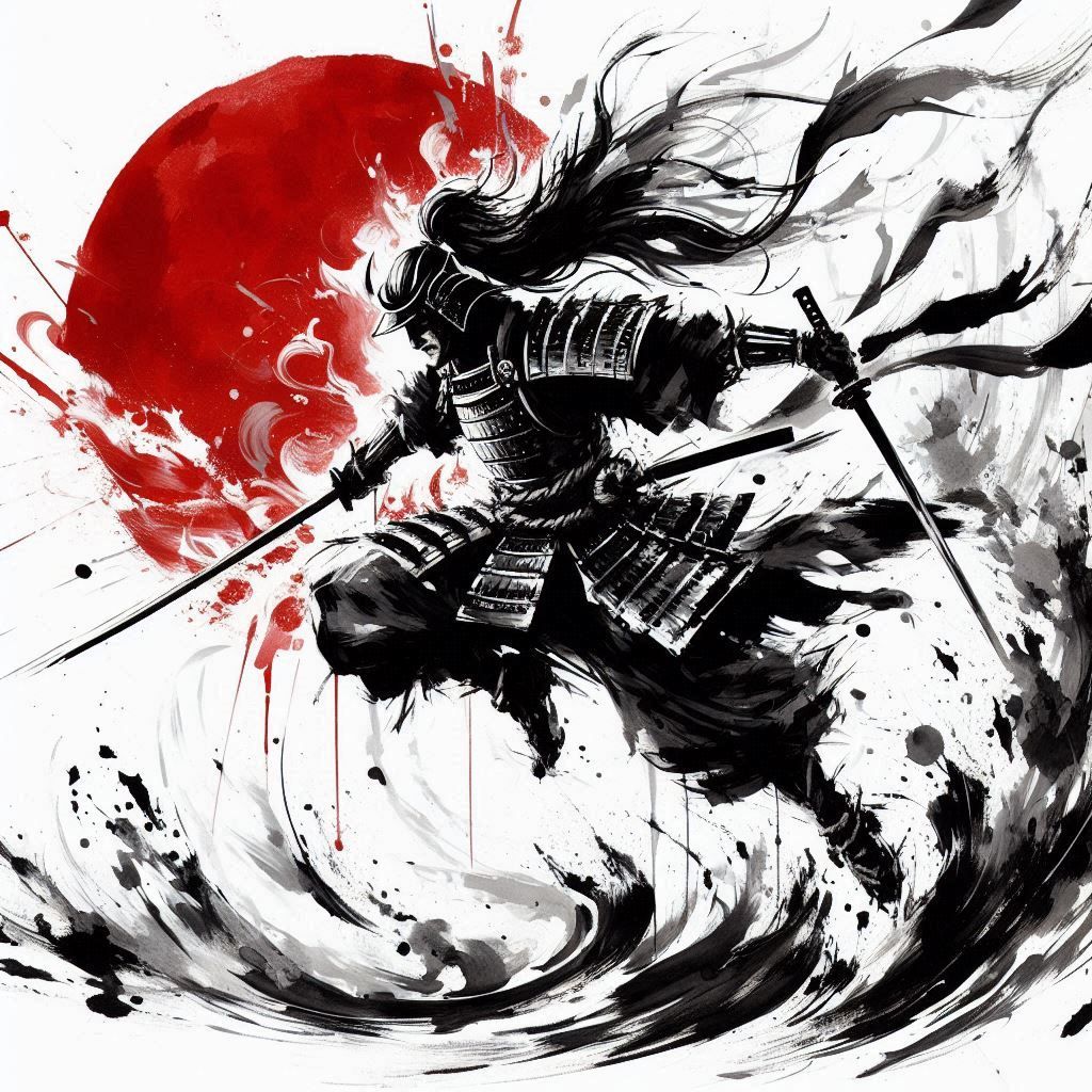 Samurai Sumi-E