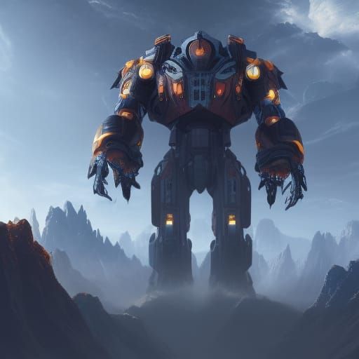 A mecha legend from the future   by @Kim