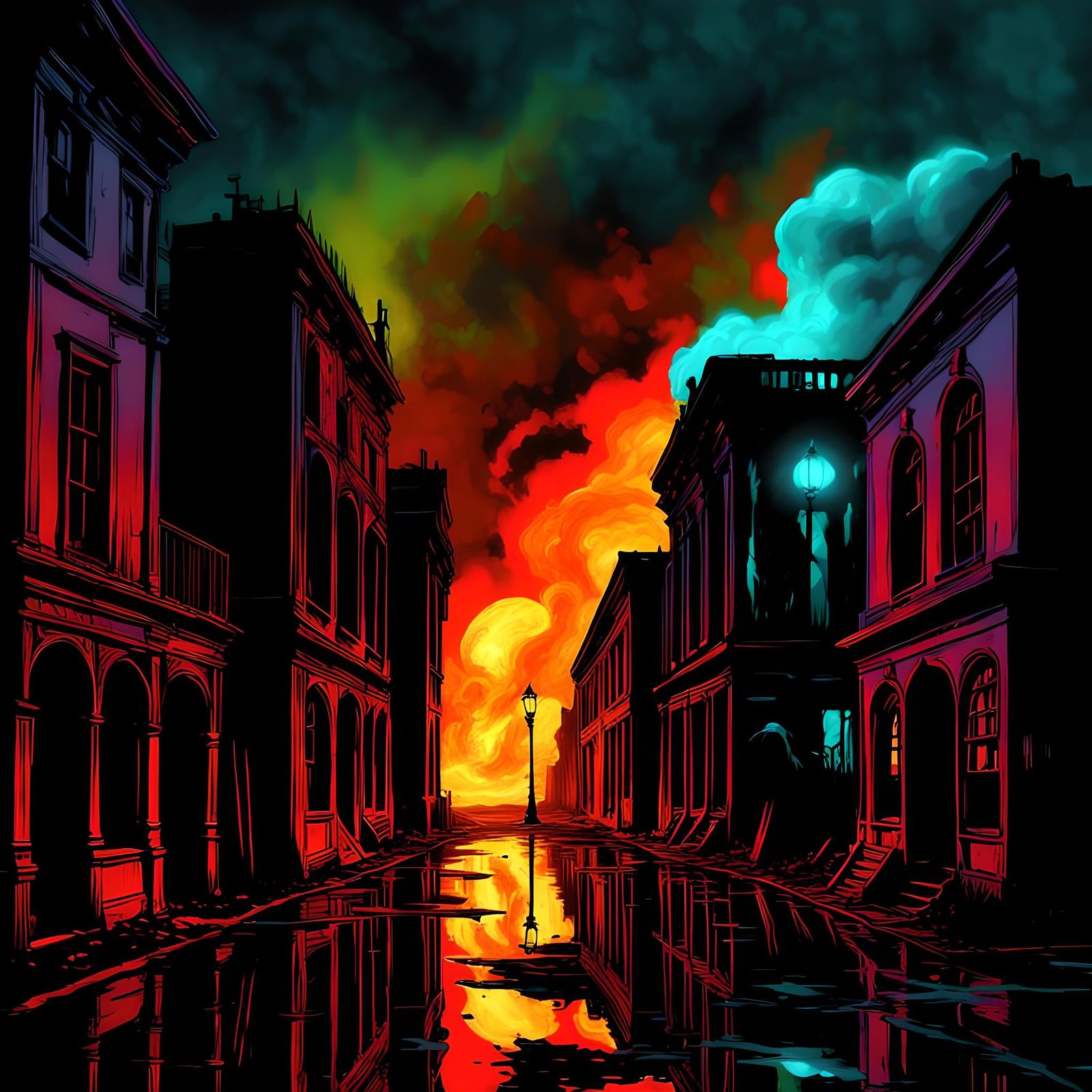 Armageddon Days Are Here Again gothic art baroque mysterious colorful