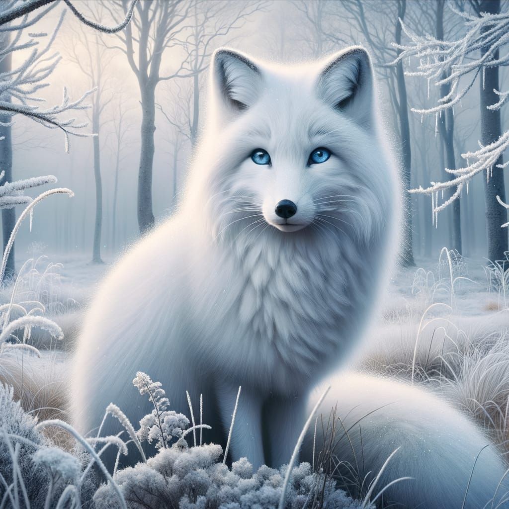 White Fox  by @Tangodream