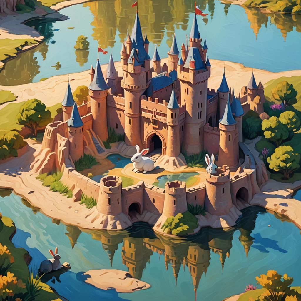 castello per tanti conigli