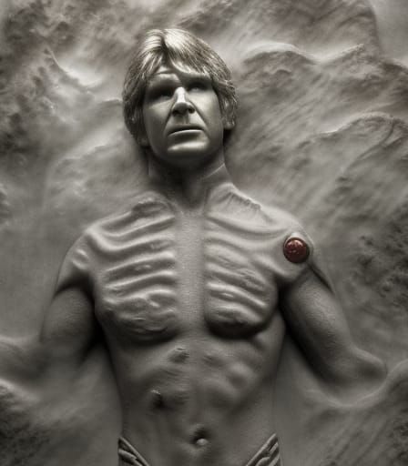 Han Solo Frozen in Carbonite  by @DarkStahl
