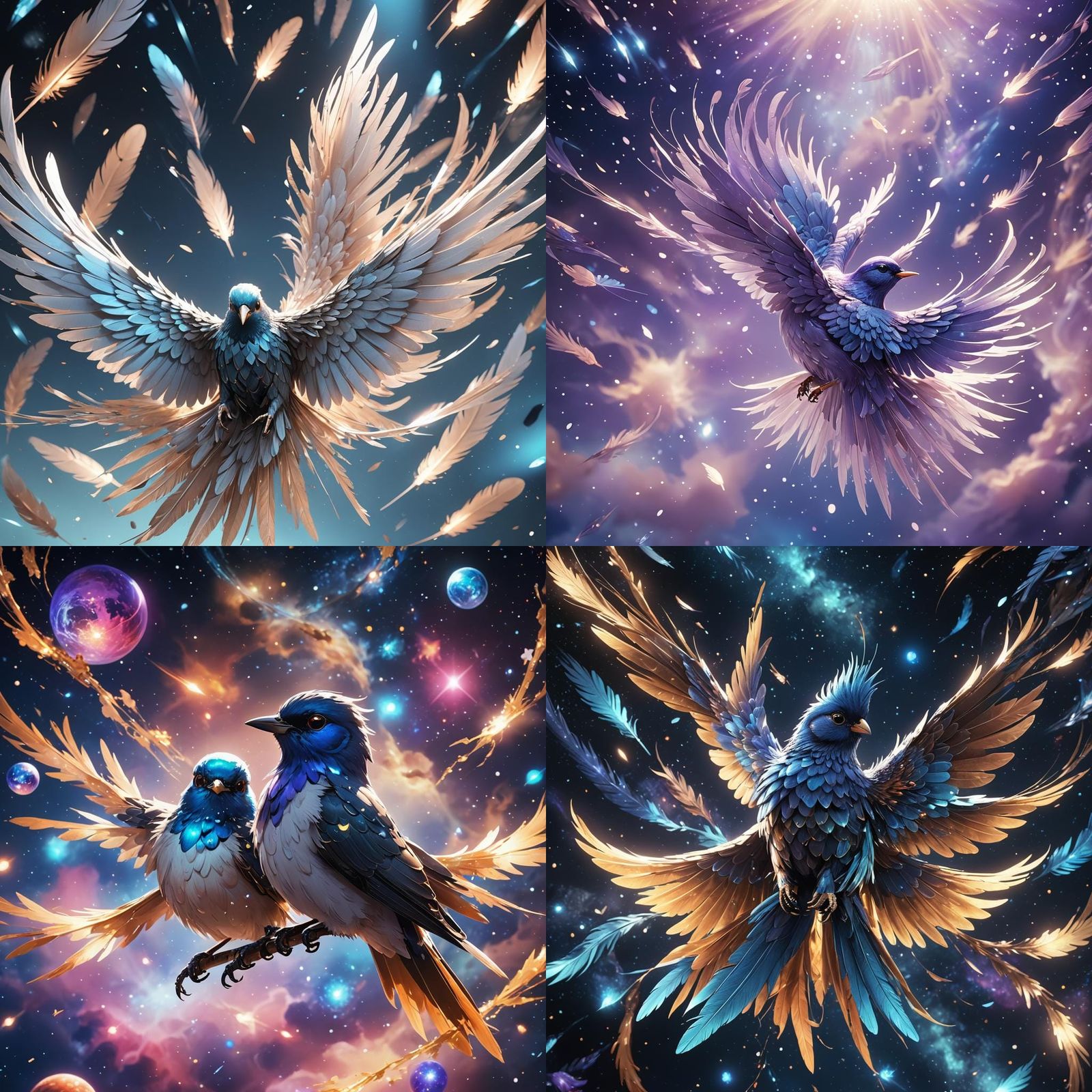 Bird in a space