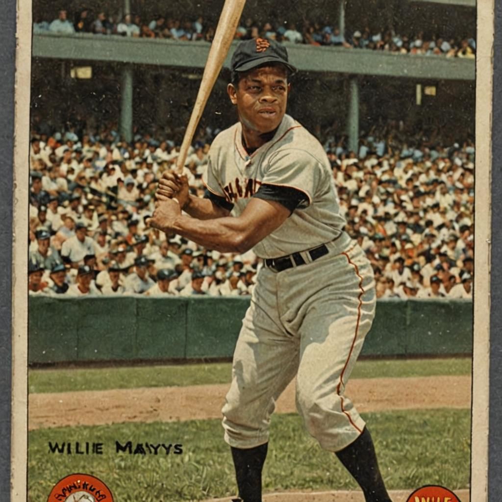 1960 vintage baseball card San Francisco Willie Mays 