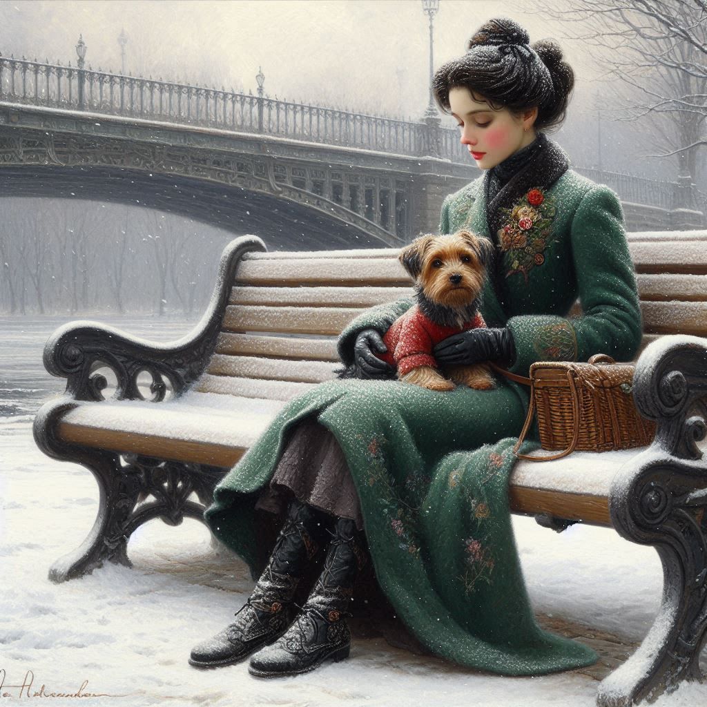 Contemplation in the Snow  by @Celestial