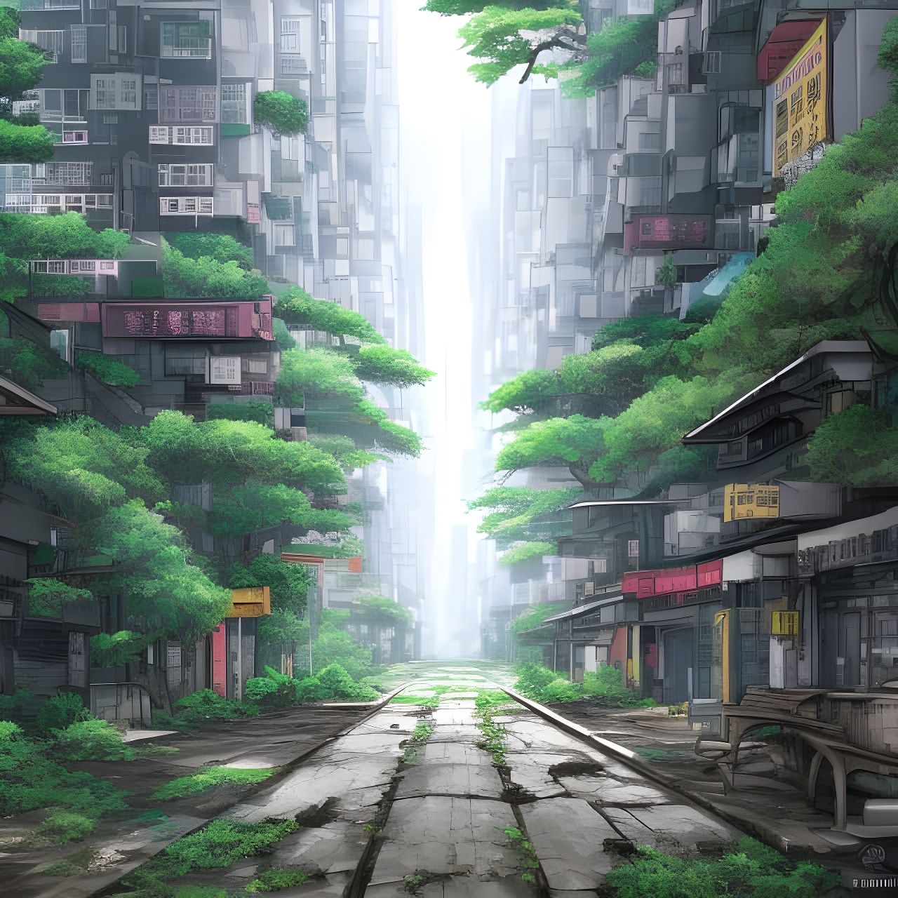 hong kong overgrown 🌱   by @GeierAins