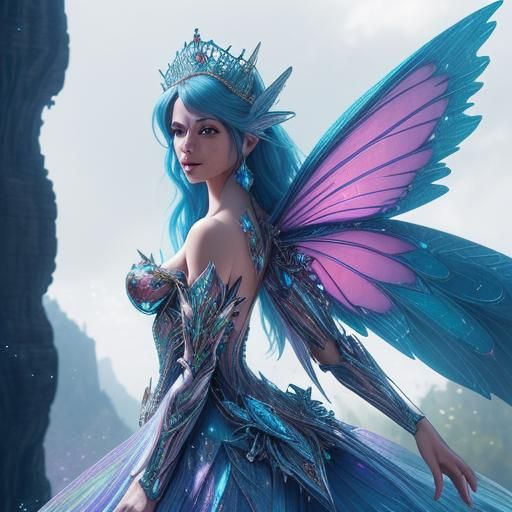 Amazingly Stunningly Beautiful colorful fancy fantasy fairy with ...