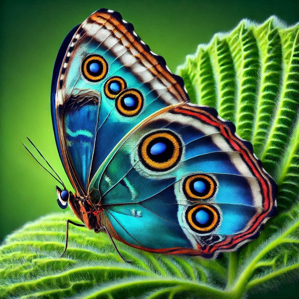 Macro photo butterfly