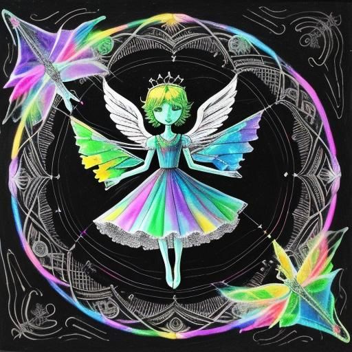 angels go fly a kite Kids Crayon drawings ,surreal child's d...