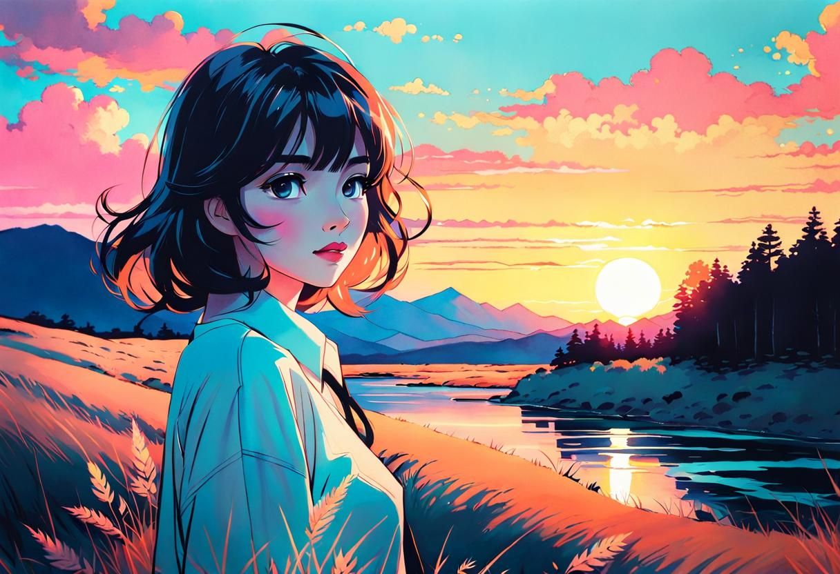 There's nothing as beautiful as the sun setting over a natur...