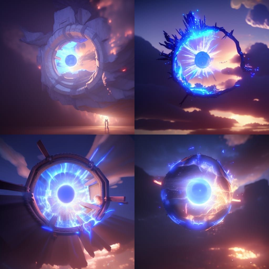 A 3d render of a Highly Detailed Rendering of a Magic Portal...