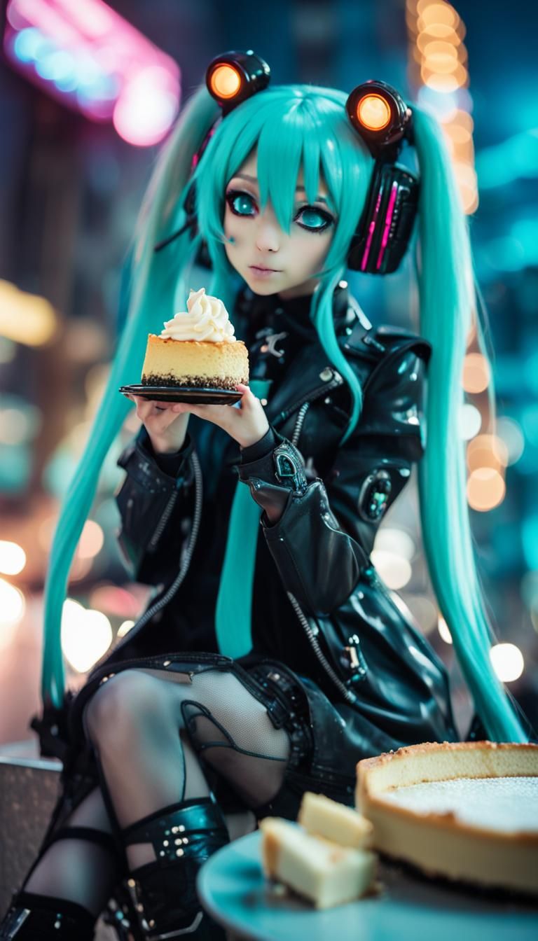 Cyber Miku 000 - AI Generated Artwork - NightCafe Creator