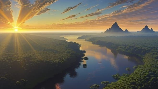 The Amazon at first light