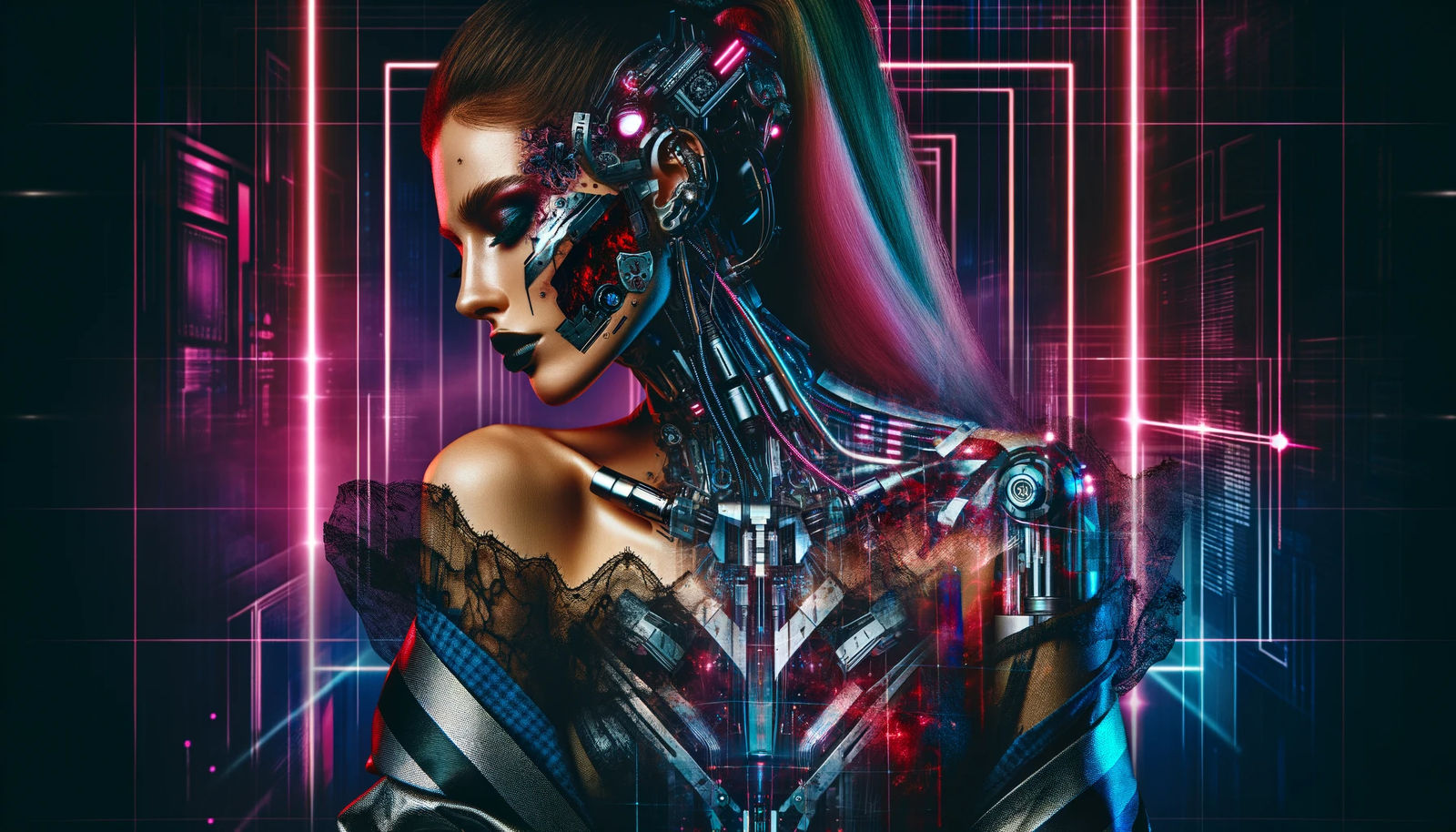 Crimson Circuitry: The Techno-Gothic Muse