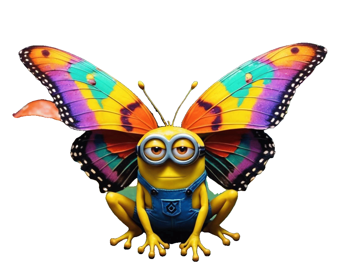 A Minion Butterfly Frog ? - AI Generated Artwork - NightCafe Creator