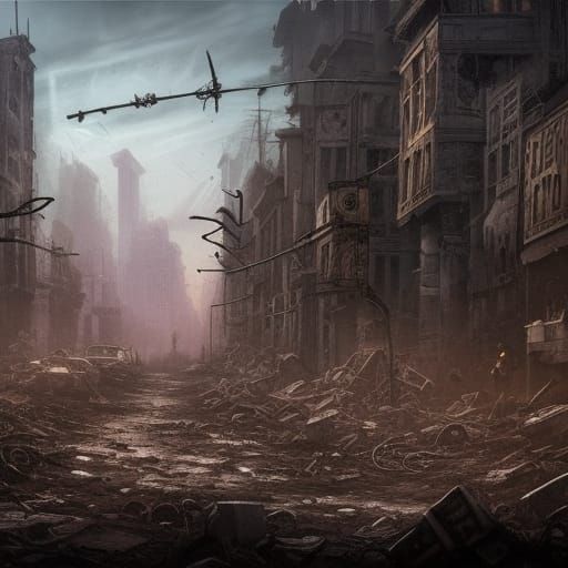 Post Apocalyptic City After A Nuclear War - AI Generated Artwork ...