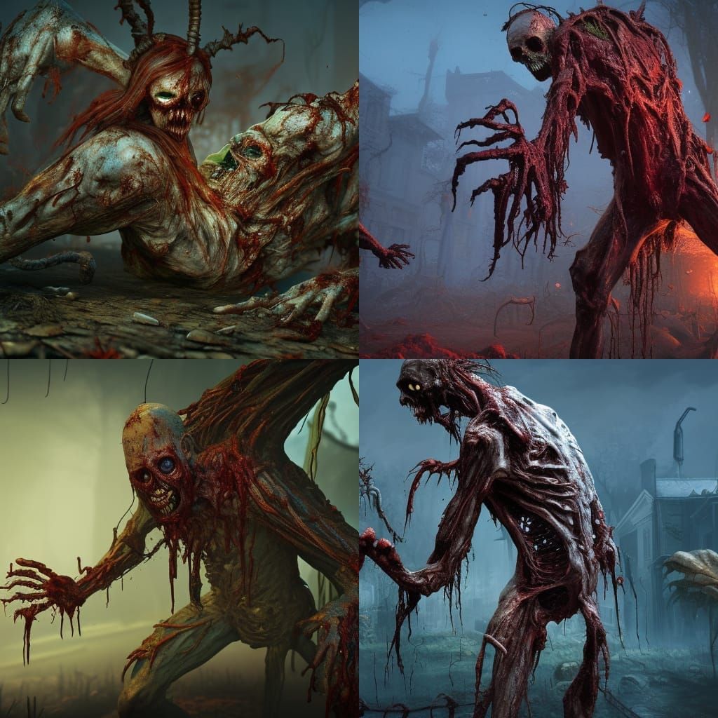rotting zombie body in spawn