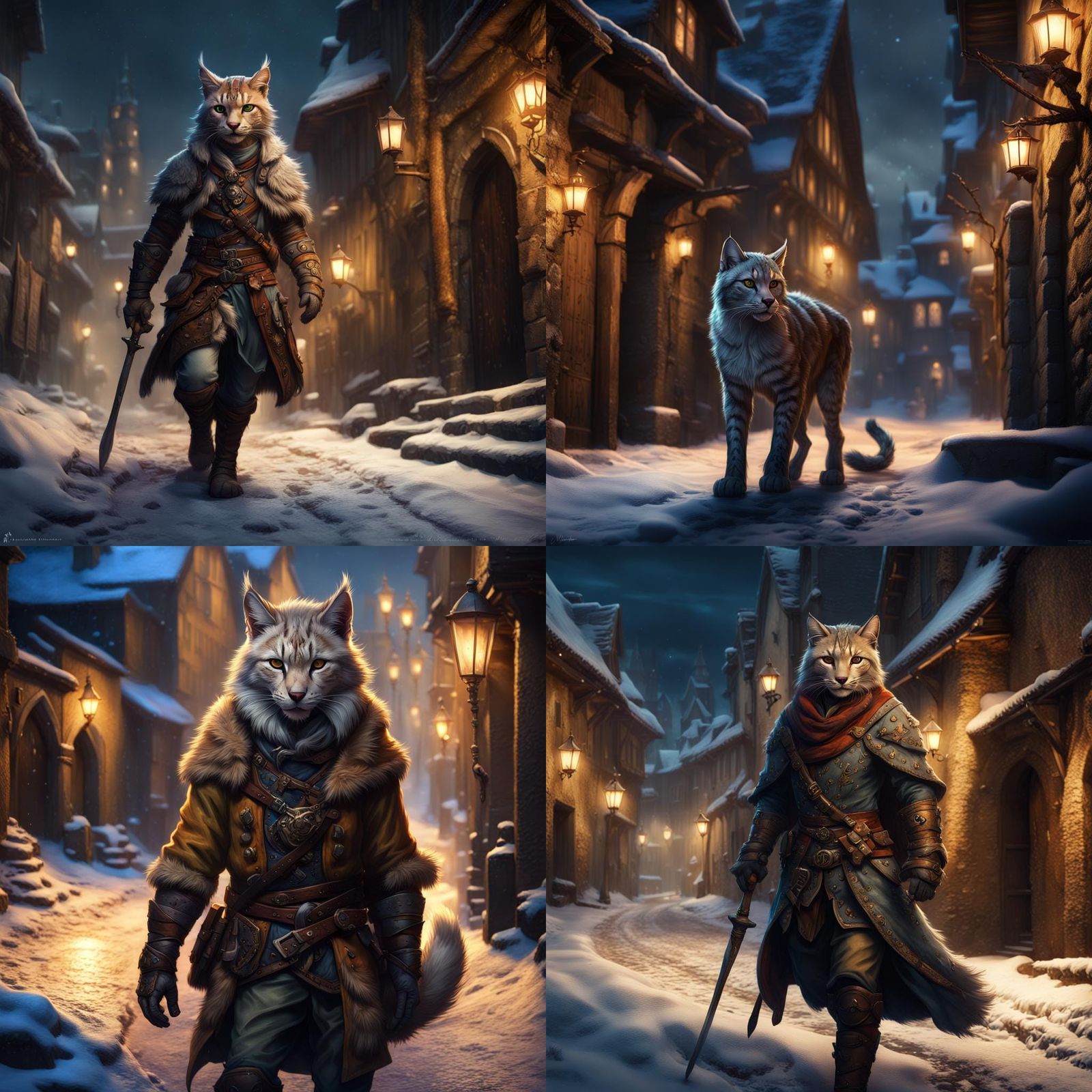 Tabaxi lynx rogue - AI Generated Artwork - NightCafe Creator